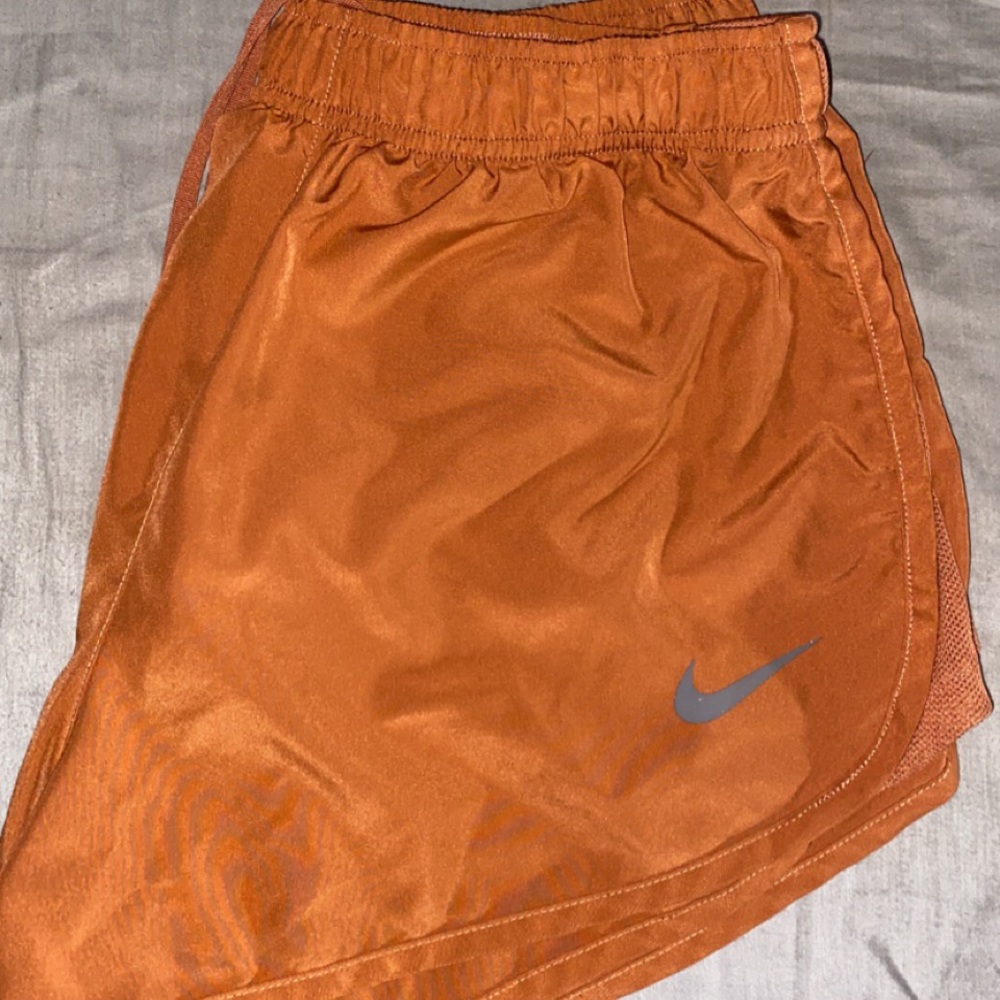 Orange Nike Running Shorts
